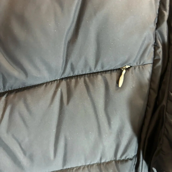 LAND’S END Sz XL Goose Down Many Pockets Funnel Neck Zipper Puffer  Coat Jacket - Picture 11 of 12